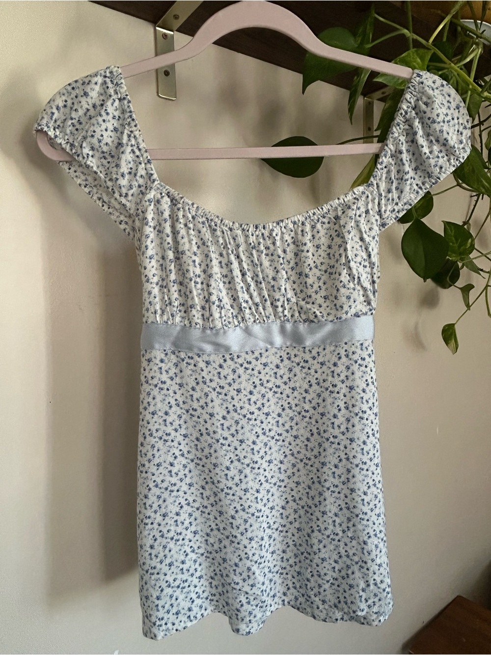 Hollister Easy Satin Tie Babydoll Top